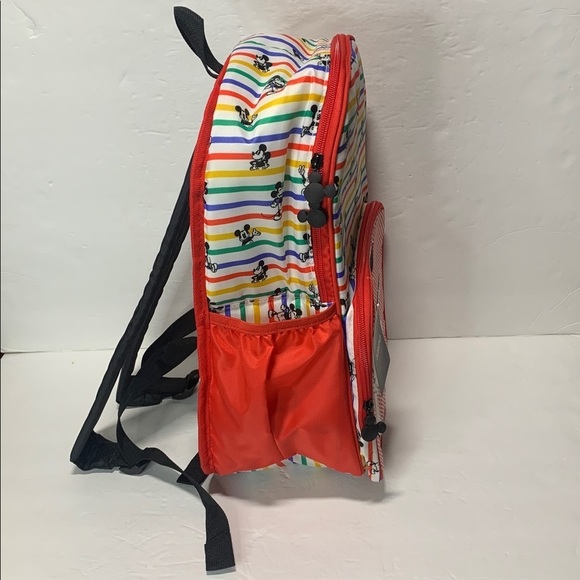 Disney Mickey Mouse Rainbow Stripes Insulated Cooler Backpack 24 Can NWT main image 6